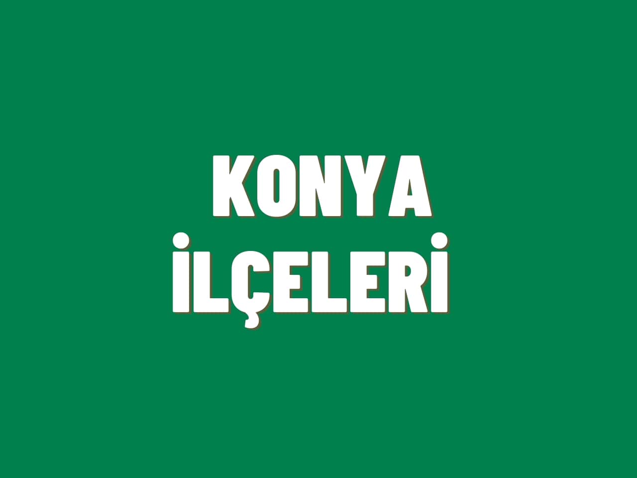 İlçeler