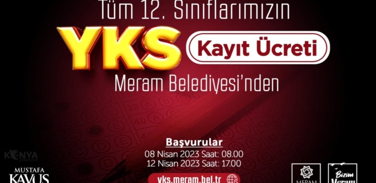 meram-belediyesi-yks-basvuru-ucretlerini-karsilayacak